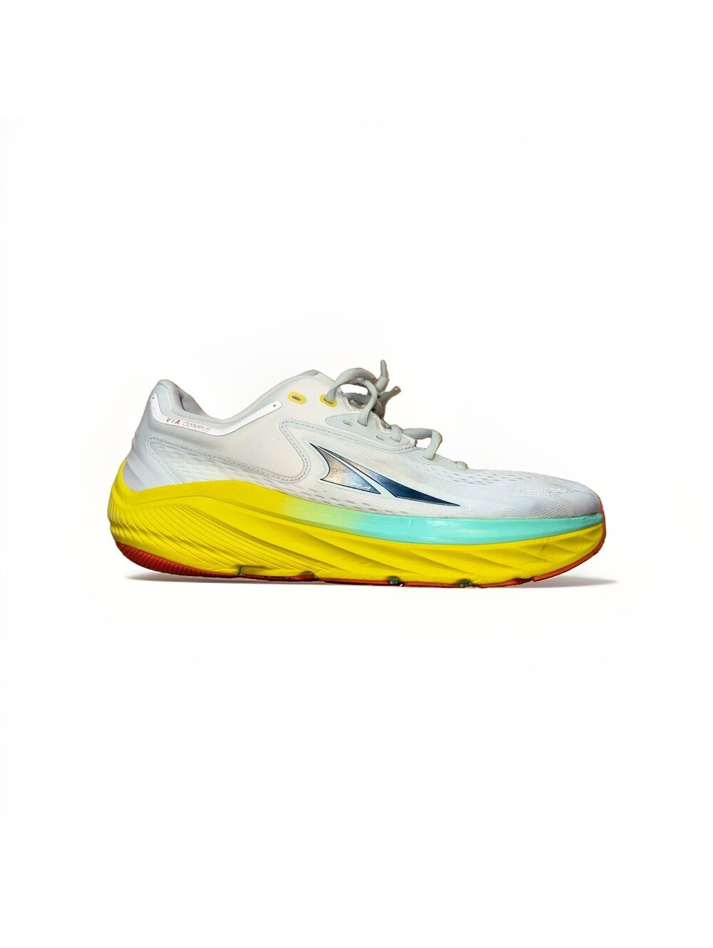 Altra Via Olympus Men’s 12.5 White Yellow Max Cushion Road Running Shoes